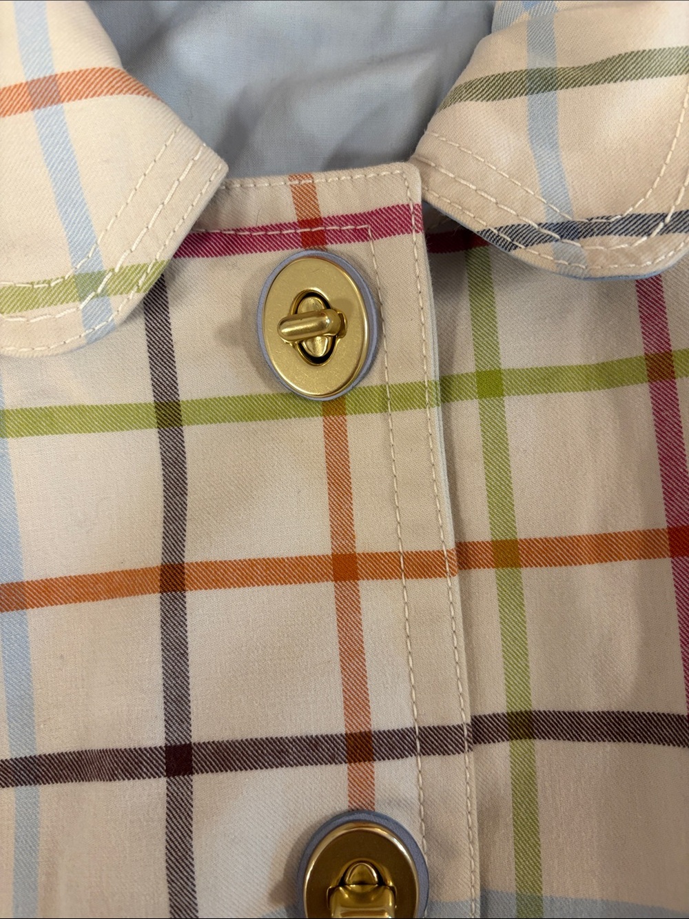 Coach Tattersall Trench Coat with original hanger - Picture 4 of 5